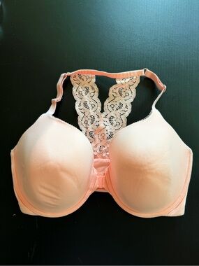 Victoria's Secret light pink Lace Racerback T-Shirt Bra